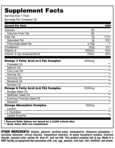 Advanced Omega-3 & EFAS 30 Paks