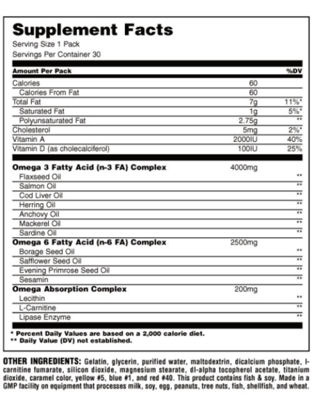 Advanced Omega-3 & EFAS 30 Paks