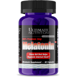 Ultimate nutrition melatonin 100% 3 mg 60 caps