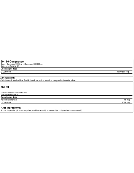 L-Carnitine 1000 mg 30 tab