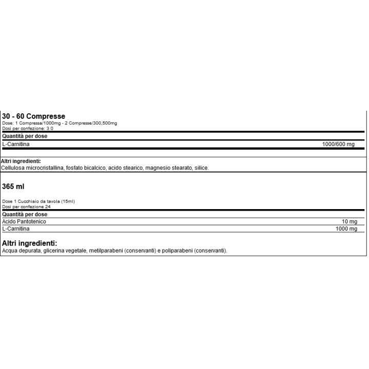 Ultimate nutrition l-carnitine 1000 mg 30 tab