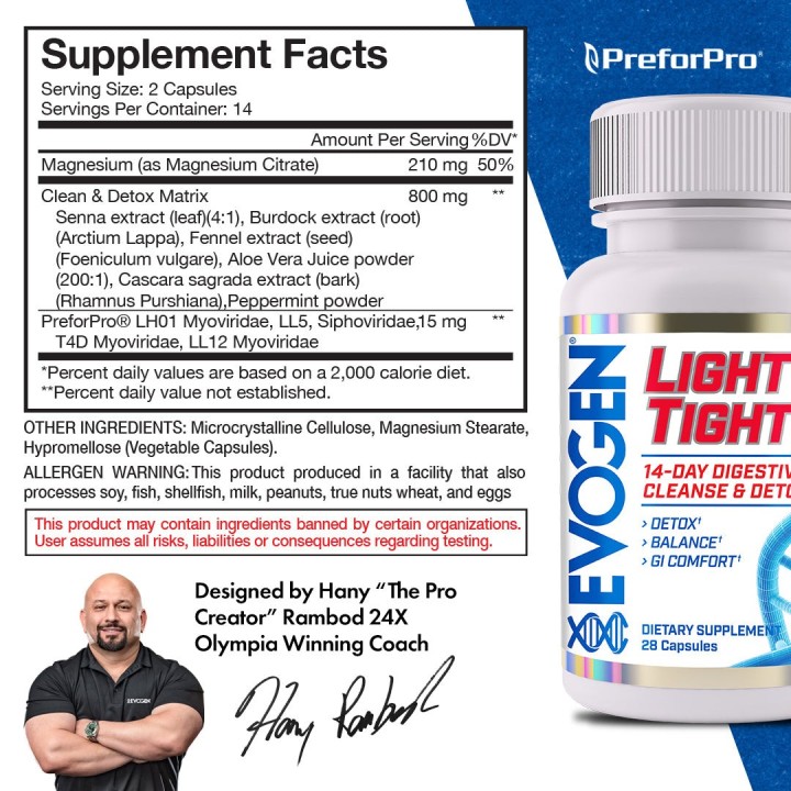 Light & Tight - 14 Days of Cleaning and Detoxifying Digestive • Evogen Nutrition