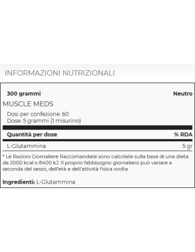 Glutamine Decanate 300 gr