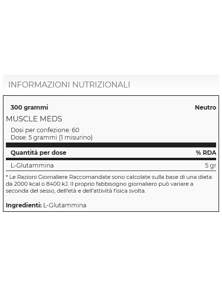 Glutamine Decanate 300 gr