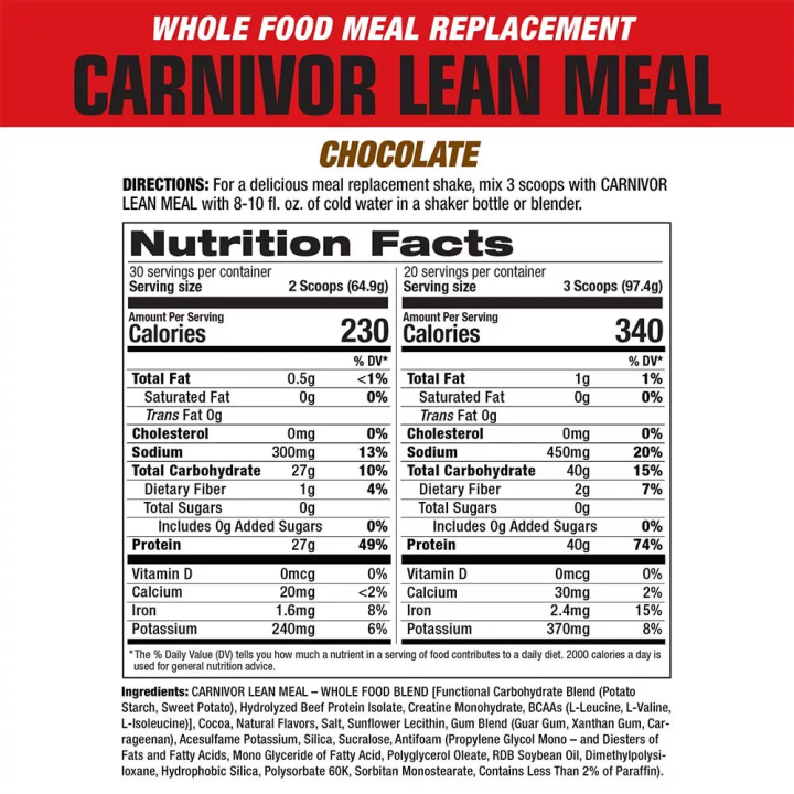 MuscleMeds Carnivor Lean Meal 1,9 Kg