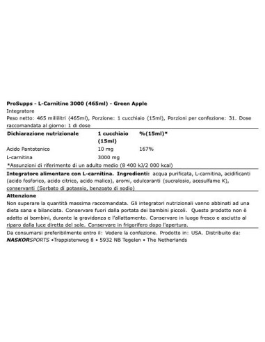 L-Carnitine 3000 473 ml