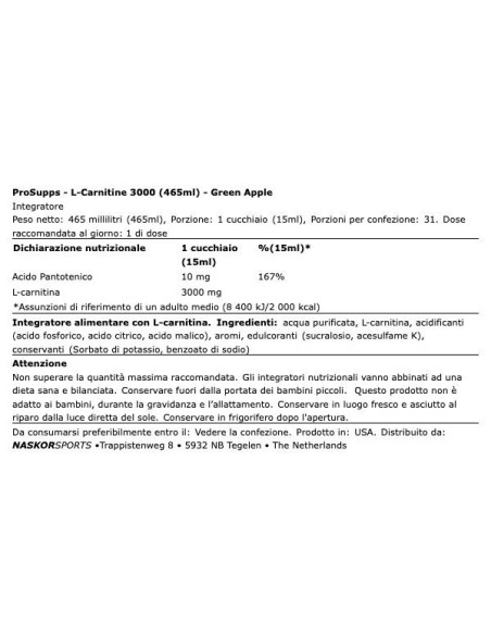 L-Carnitine 3000 473 ml