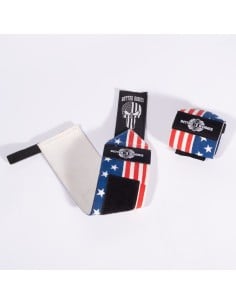 USA Flag Wrist Wraps,Red/White/Blue