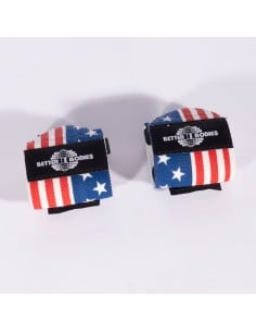 USA Flag Wrist Wraps,Red/White/Blue 2