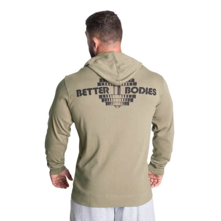 Felpa con cappuccio zip intera uomo Better Bodies Light Zip
