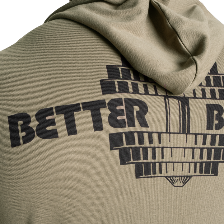 Felpa con cappuccio zip intera uomo Better Bodies Light Zip