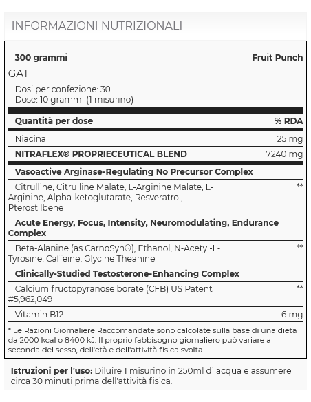 Nitraflex Classic 300 gr