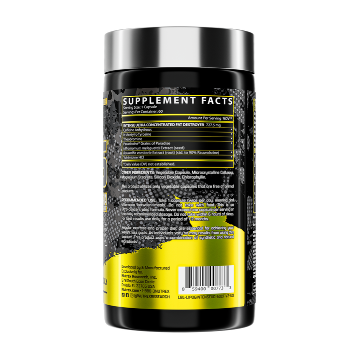 Lipo 6 Black Intense 60 Caps Nutrex Research