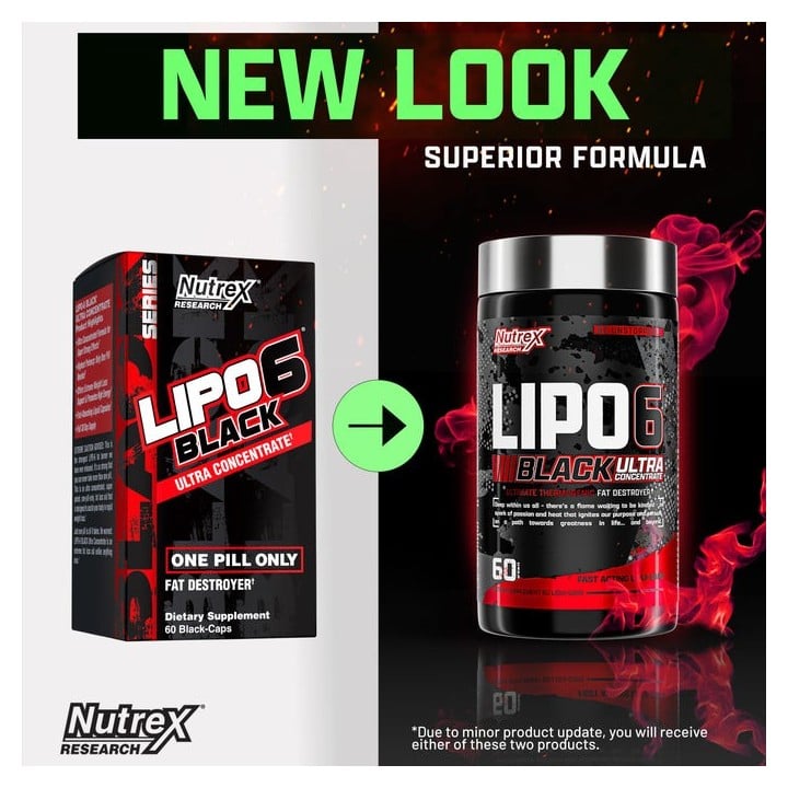 Lipo 6 Black Ultra Concentrate 60 Liquid Caps Nutrex USA