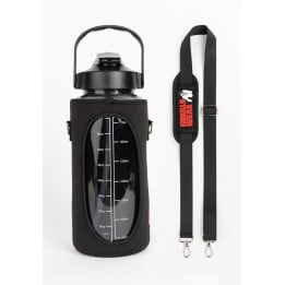 Gorilla Wear Water Bottle With Sleeve 2L - Black
