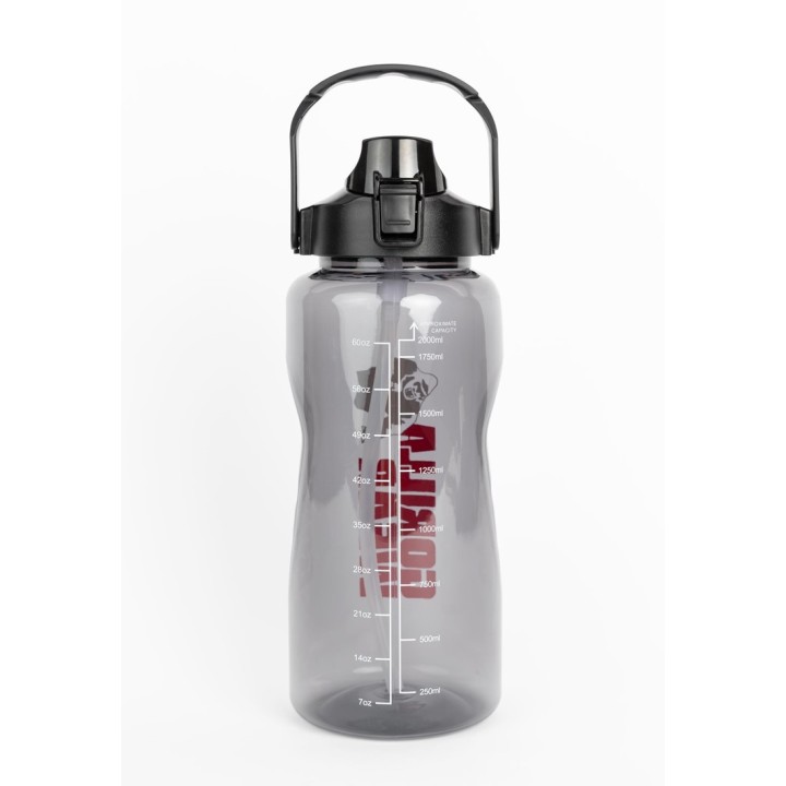 Gorilla Wear Water Bottle With Sleeve 2L - Black