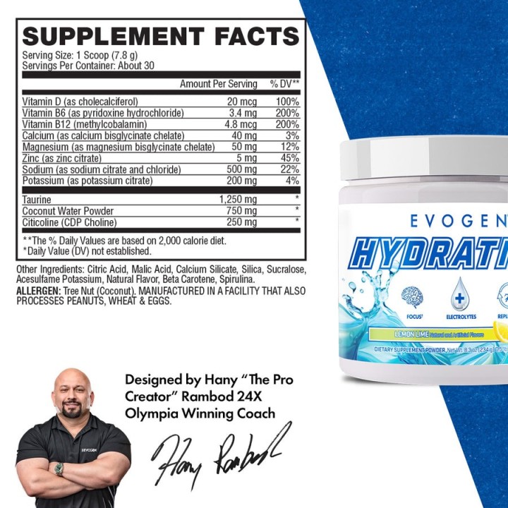 Evogen Hydration 237 gr