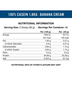100% Casein Protein 1800 gr 2