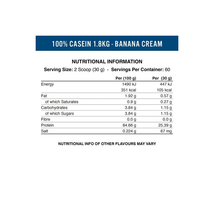 Applied Nutrition 100% Casein Protein 1800 gr