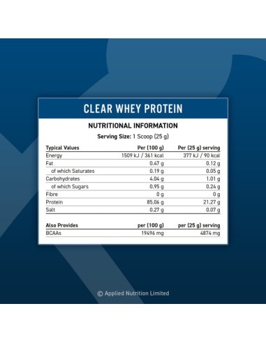 Clear Whey Protein 875 gr