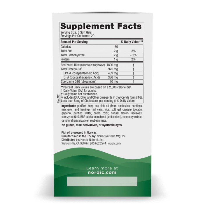 Nordic Naturals Cholesterol Support 60 softgels