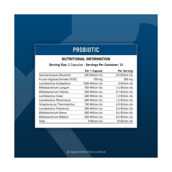 Applied Nutrition Probiotic 60 caps