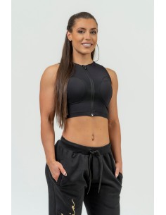NEBBIA Women's Compression Push-Up Top INTENSE Mesh