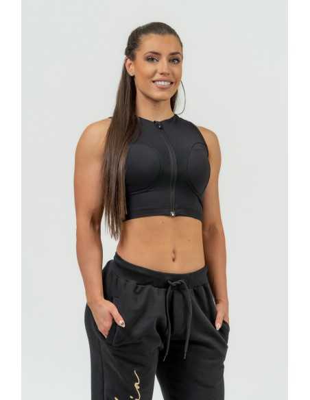 NEBBIA Women's Compression Push-Up Top INTENSE Mesh