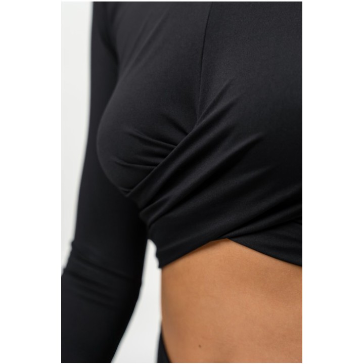 Nebbia Cropped Long Sleeve Top ELEVATED