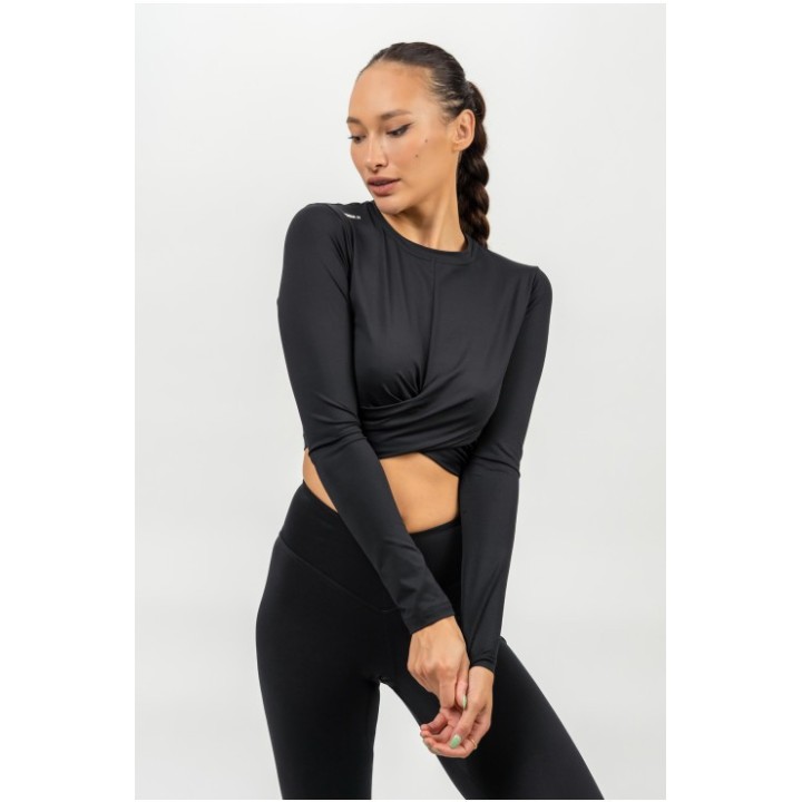 Nebbia Cropped Long Sleeve Top ELEVATED
