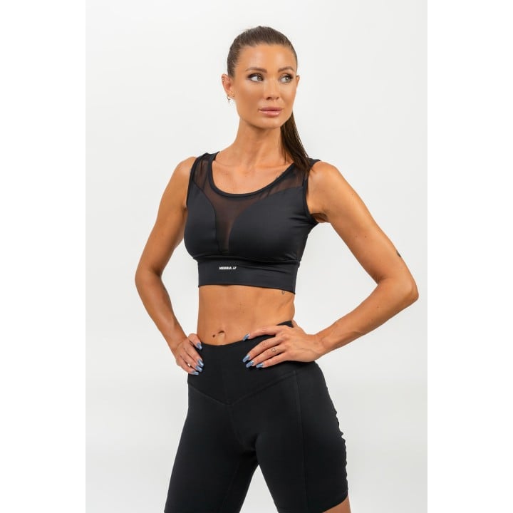 Nebbia Medium-Support Mesh Sports Bra PERFORMANCE