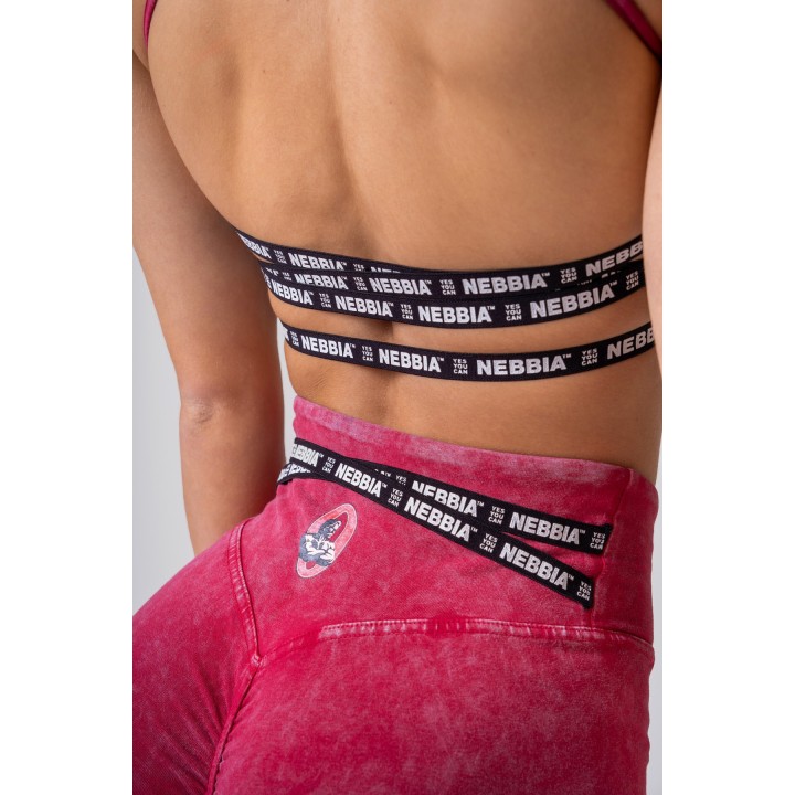 Reggiseno sportivo effetto lavato donna Nebbia Legacy