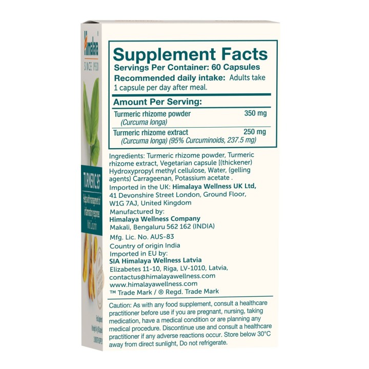 Himalaya Turmeric 95 with Curcumin 60 caps