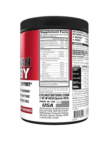 BCAA Lean Energy 320 gr