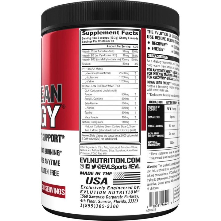 EVLution Nutrition BCAA Lean Energy