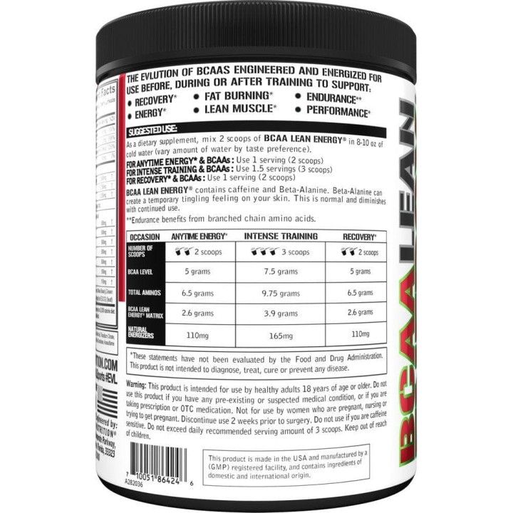 EVLution Nutrition BCAA Lean Energy