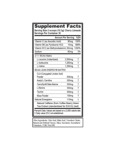 BCAA Lean Energy 320 gr