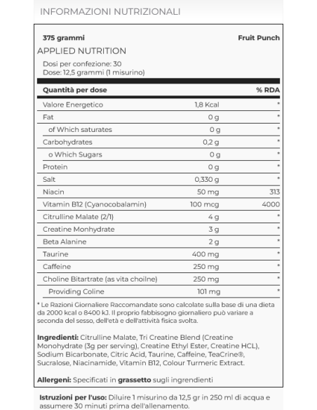 ABE Pre Workout 375 gr