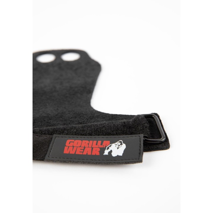 Gorilla Wear 2-Hole Leather Lifting Grips