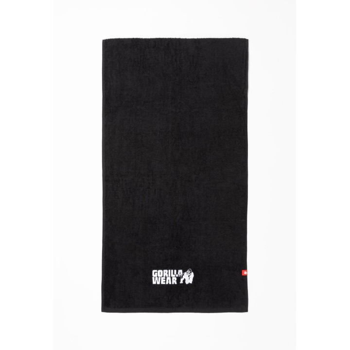 Gorilla Wear Zip Pocket Gym Towel - Black