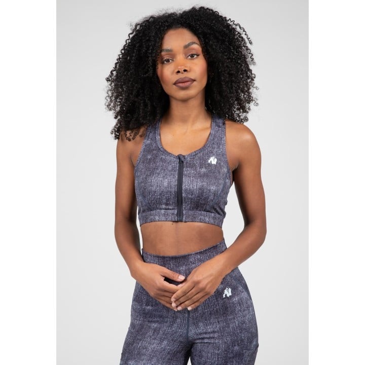 Gorilla Wear Camilla Zip-Front Sports Bra