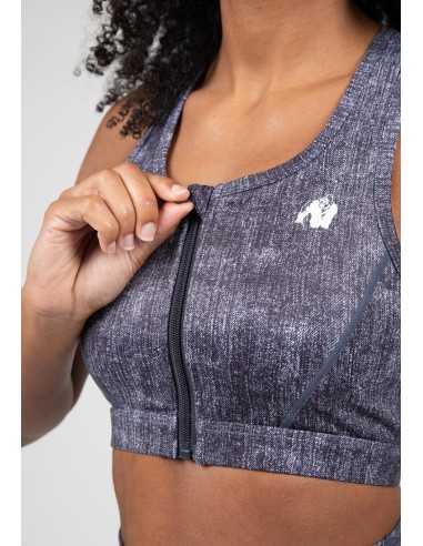 Camilla Zip-Front Sports Bra
