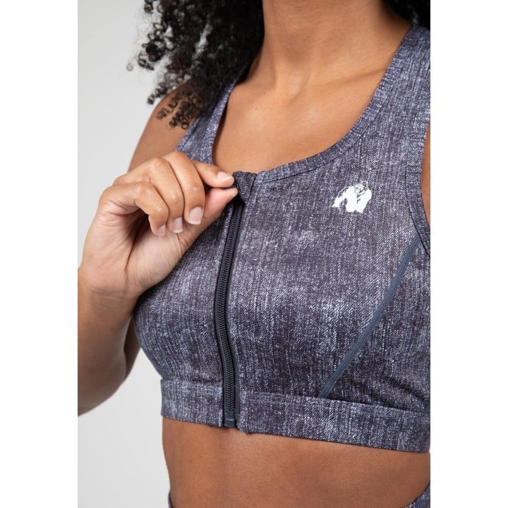 Gorilla Wear Camilla Zip-Front Sports Bra