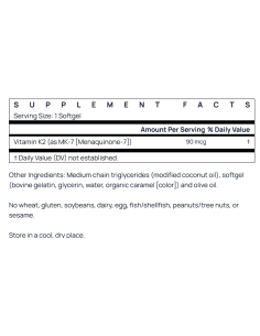 MK-7 90 mcg 90 softgels 2