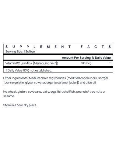 MK-7 180 mcg 30 softgels