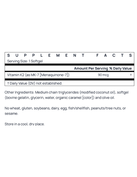 MK-7 90 mcg 120 softgels