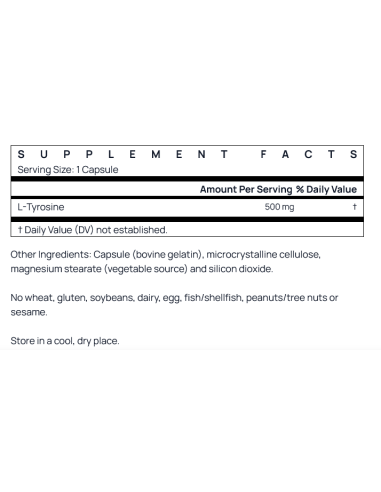 L-Tyrosine 100 Caps