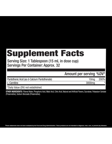 L-Carnitine 3000 Liquid 473 ml