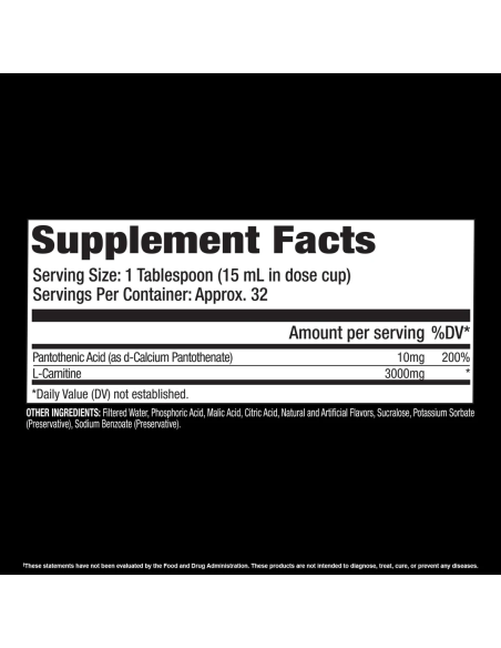 L-Carnitine 3000 Liquid 473 ml