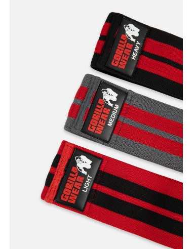 Glute Bands 3-Pack - Black/Red/Gray
